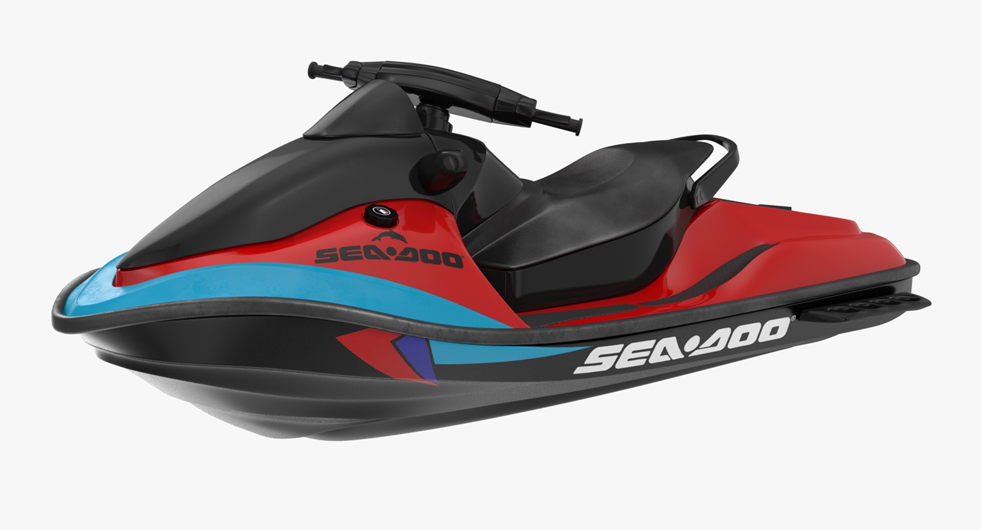 Jet Ski Sea-Doo Rigged 3D Model 3D model preview