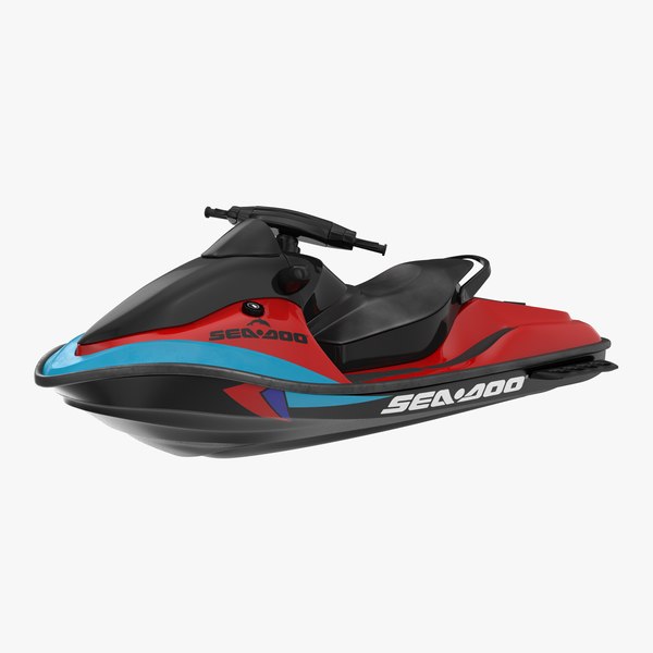 jet ski sea-doo rigged 3d max