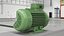 Electric Motor Cross Section Green 3D model