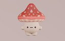 Cute Mushrooms - Cartoon Red