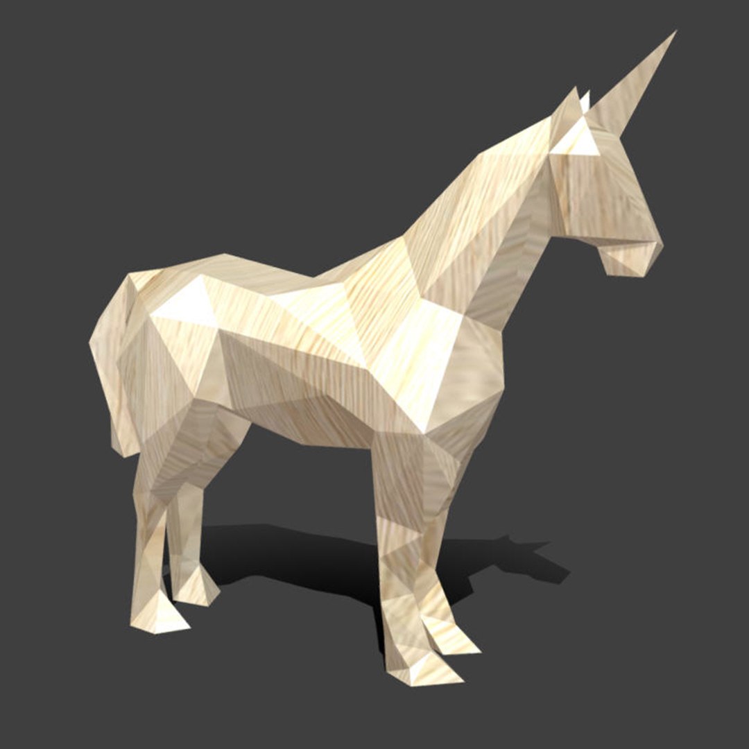 Low Poly Unicorn 3D model - TurboSquid 2009036