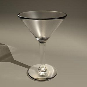3d model of martini glass