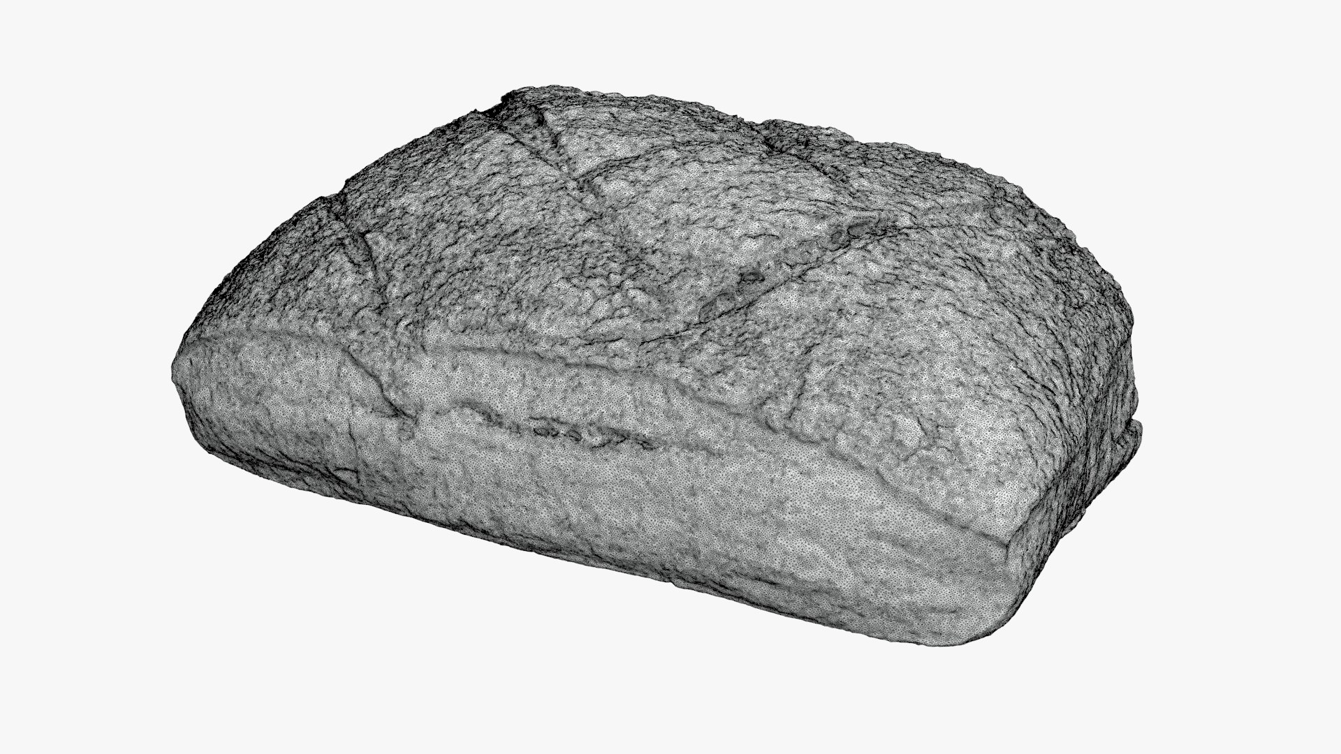 3D Bread Square Half For 3D Print Model - TurboSquid 2322535