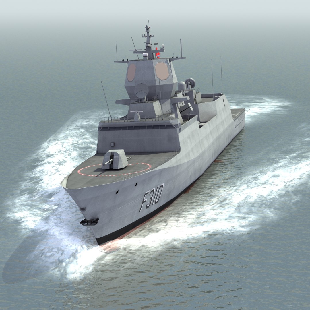 3d Model Knm Fridtjof Nansen Class Frigates