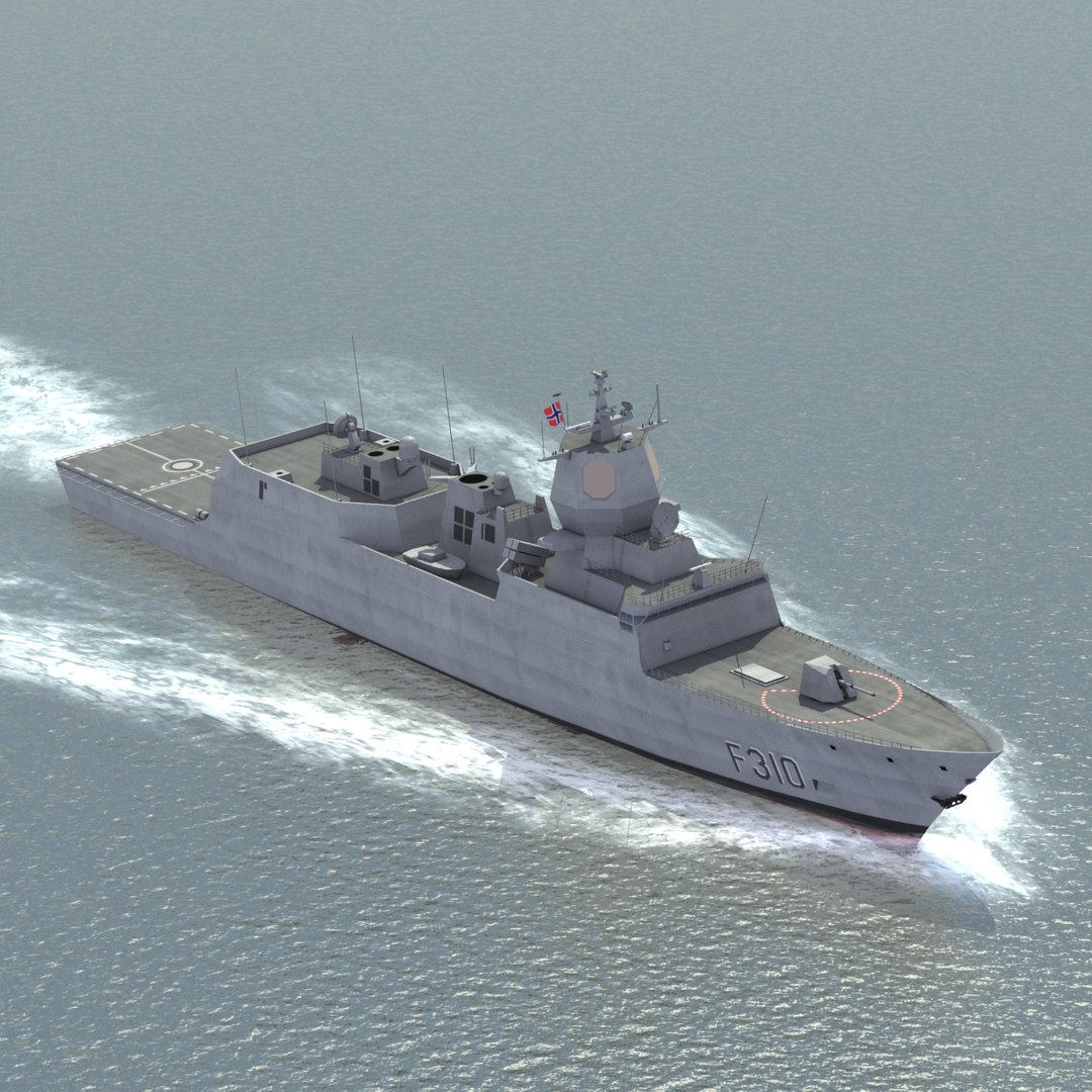 3d Model Knm Fridtjof Nansen Class Frigates