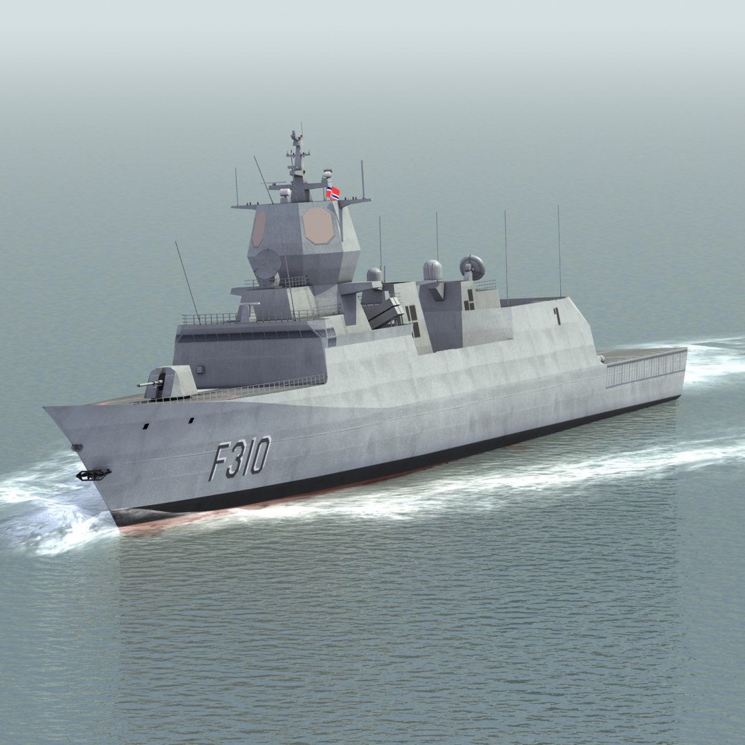 3d Model Knm Fridtjof Nansen Class Frigates
