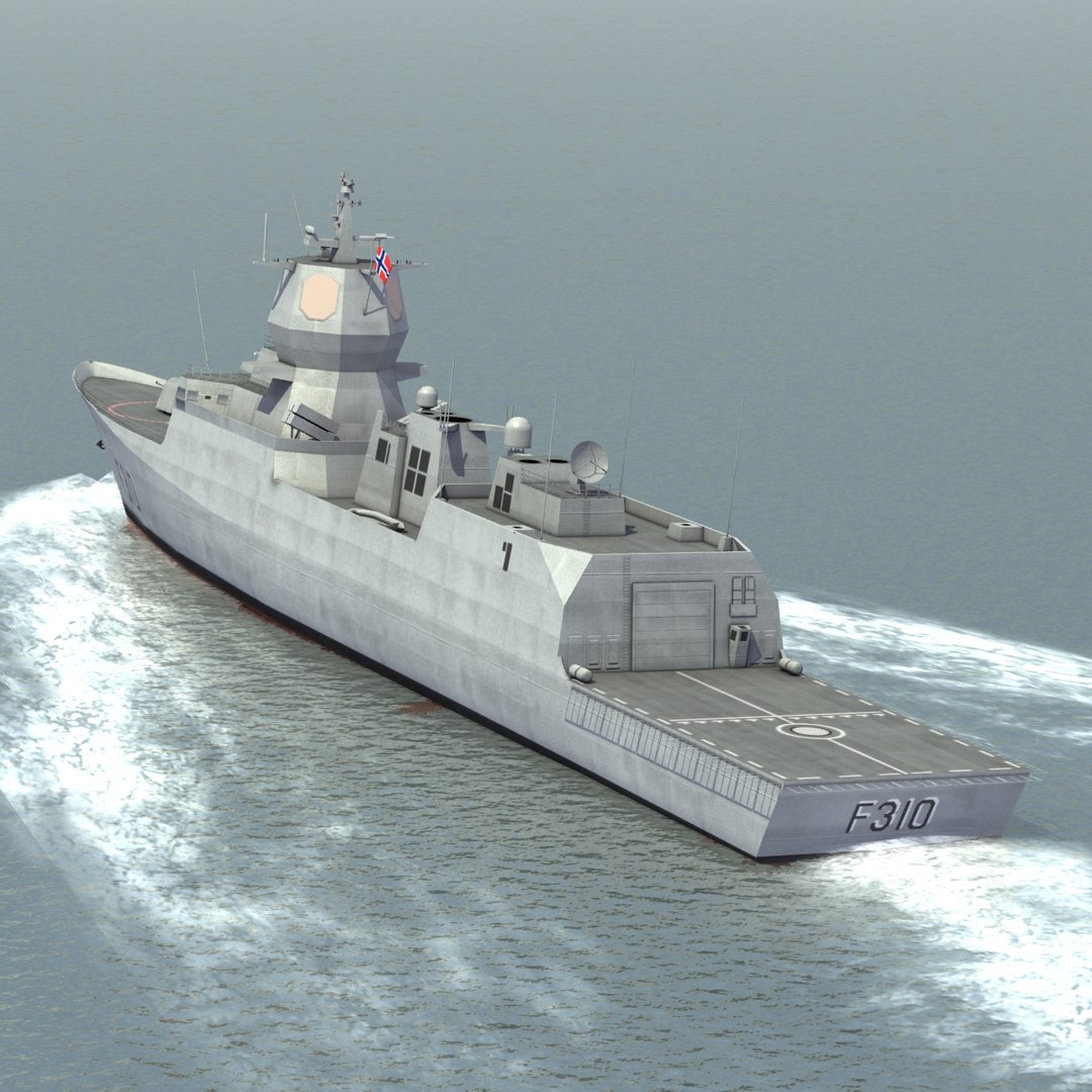 3d Model Knm Fridtjof Nansen Class Frigates