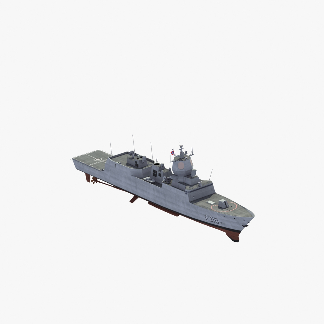 3d Model Knm Fridtjof Nansen Class Frigates