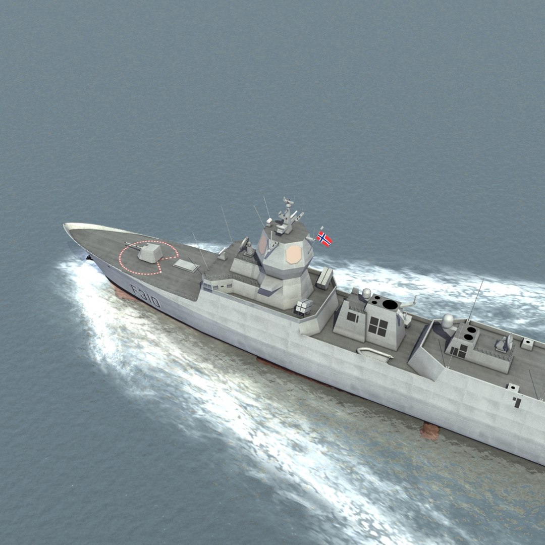 3d Model Knm Fridtjof Nansen Class Frigates