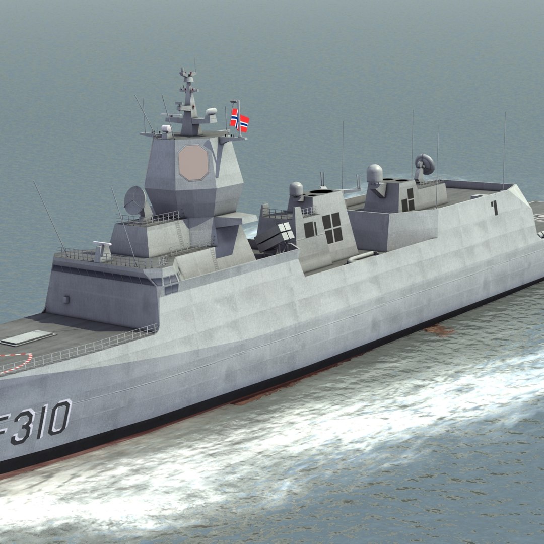 3d Model Knm Fridtjof Nansen Class Frigates