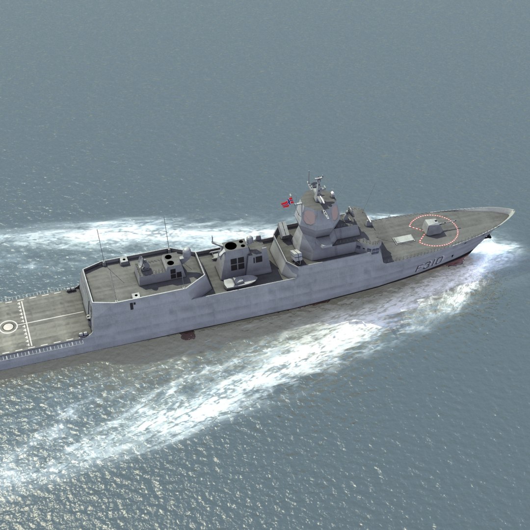 3d Model Knm Fridtjof Nansen Class Frigates
