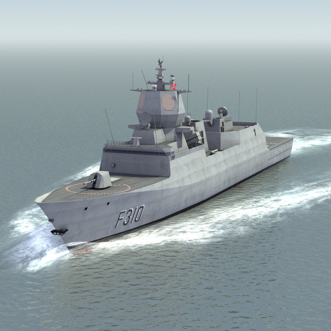 3d Model Knm Fridtjof Nansen Class Frigates