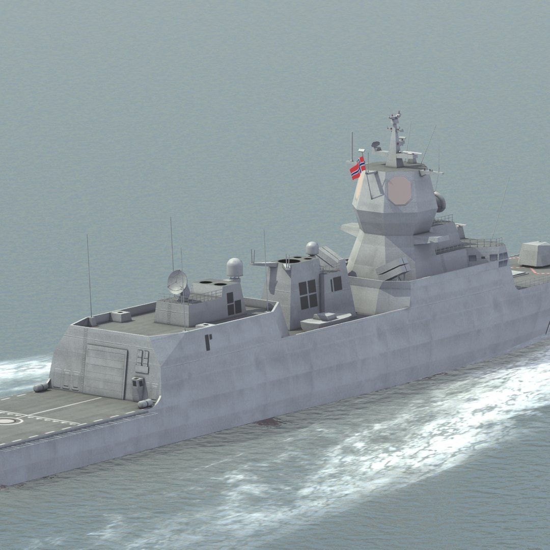 3d Model Knm Fridtjof Nansen Class Frigates
