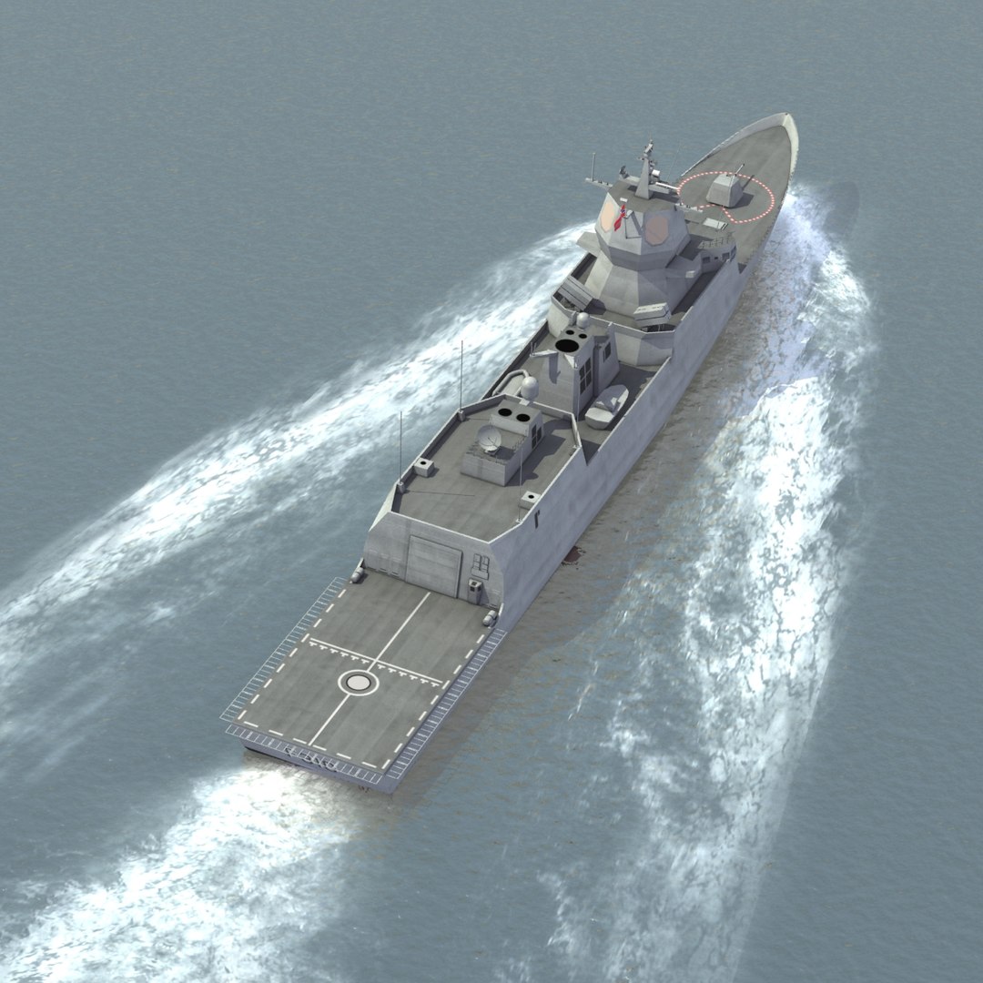 3d Model Knm Fridtjof Nansen Class Frigates