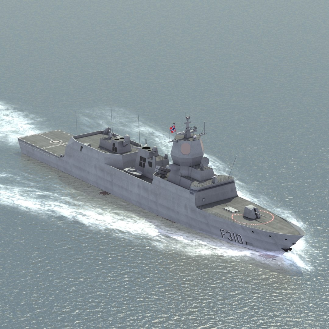 3d Model Knm Fridtjof Nansen Class Frigates