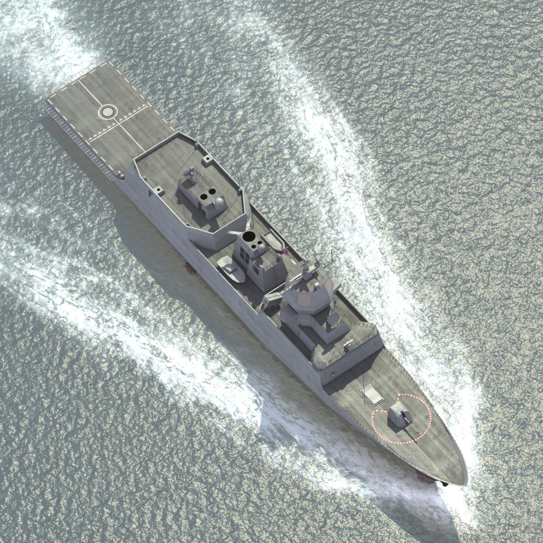 3d Model Knm Fridtjof Nansen Class Frigates