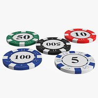 Poker Chip with Value