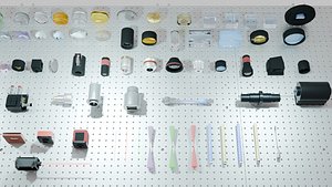 Common optical element material library