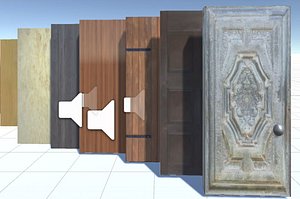 3d simple set doors