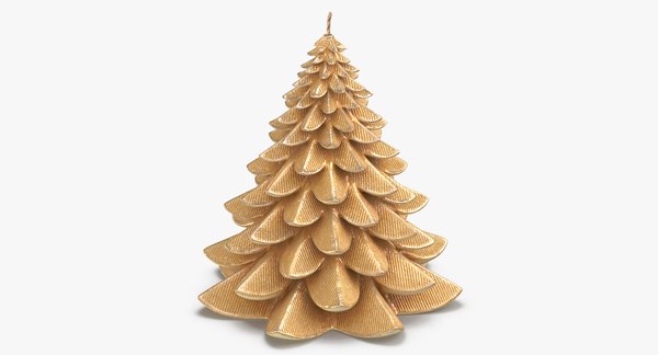 3D tree shaped candle 04 model - TurboSquid 1354227