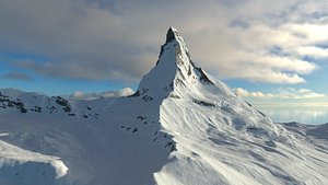 Mountain Matterhorn winter edition 3D
