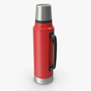 3D Thermos Red model