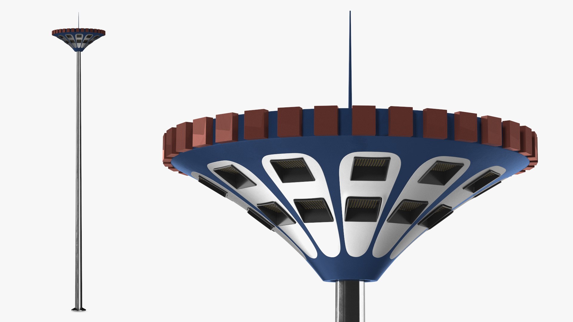 Road light 3D model preview