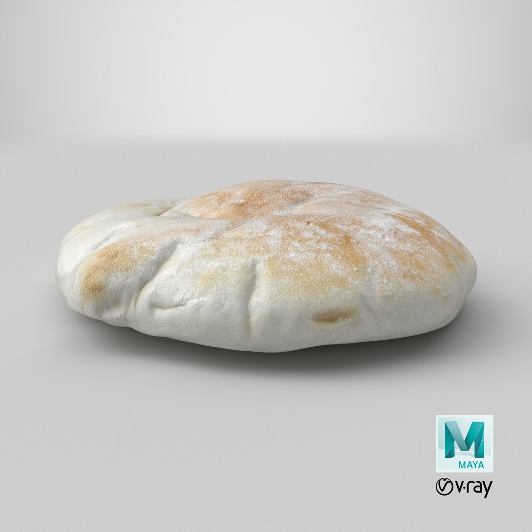Pita Bread 3D https://p.turbosquid.com/ts-thumb/5A/qLrKWV/mw/stemcell_maya_vray_render/png/1756963552/1920x1080/fit_q87/d6dbba7b8c4c82159d3c2d9766e8b4db0f69f2c4/stemcell_maya_vray_render.jpg