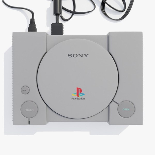 Playstation 1 console 3D model