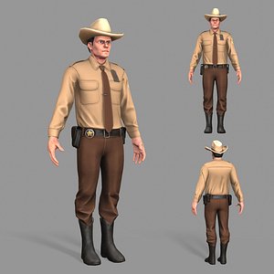 pbr police 3D