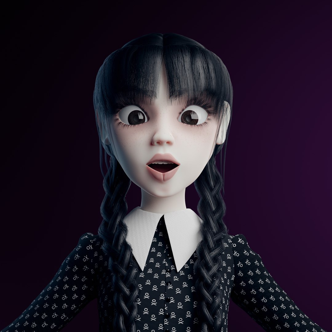 Wednesday2-RIG-export 3D Model - TurboSquid 2024609