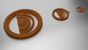 3D coaster pendant