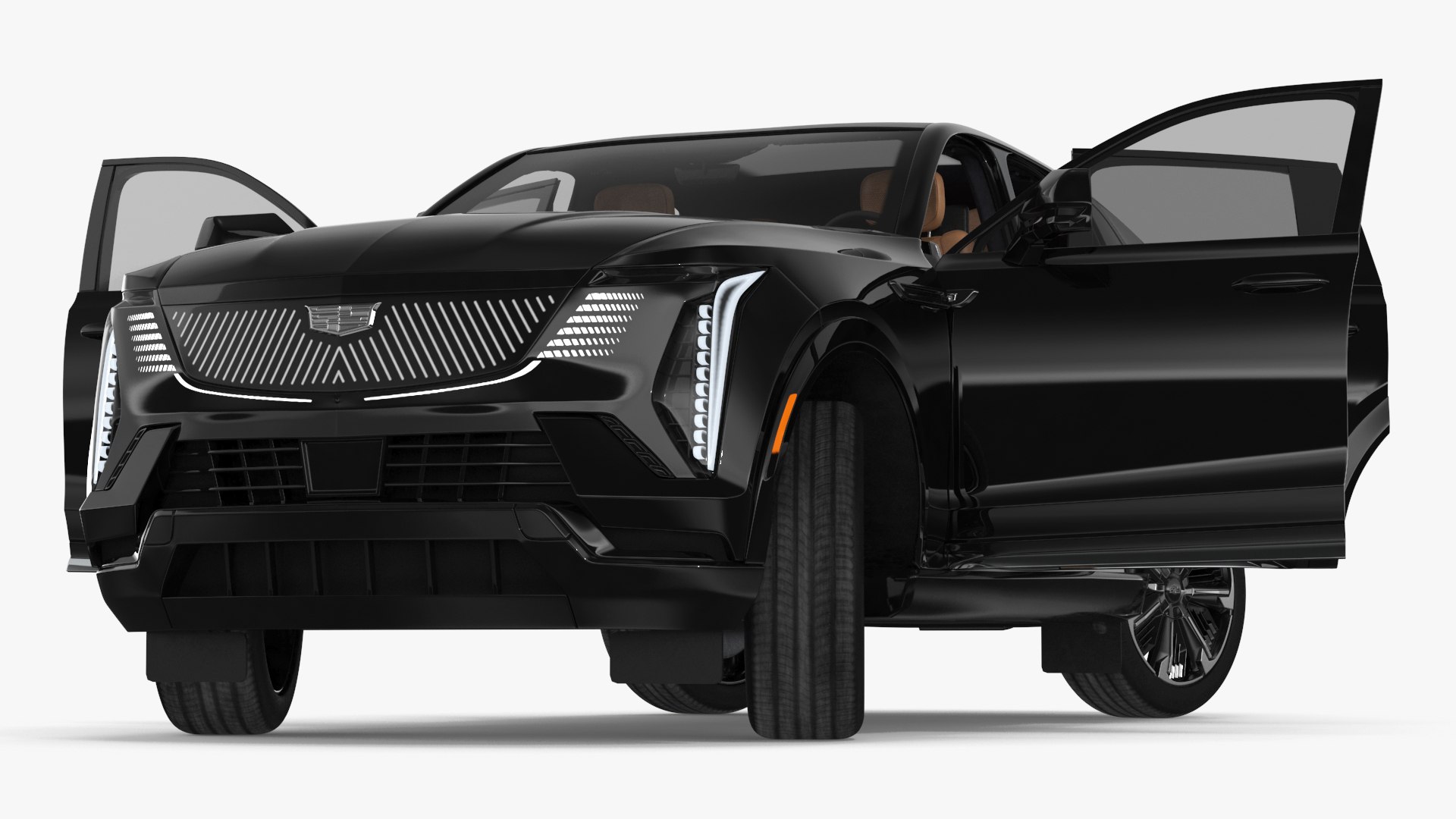 Cadillac Escalade IQ 2025 EV Black Raven Rigged for Cinema 4D 3D model preview