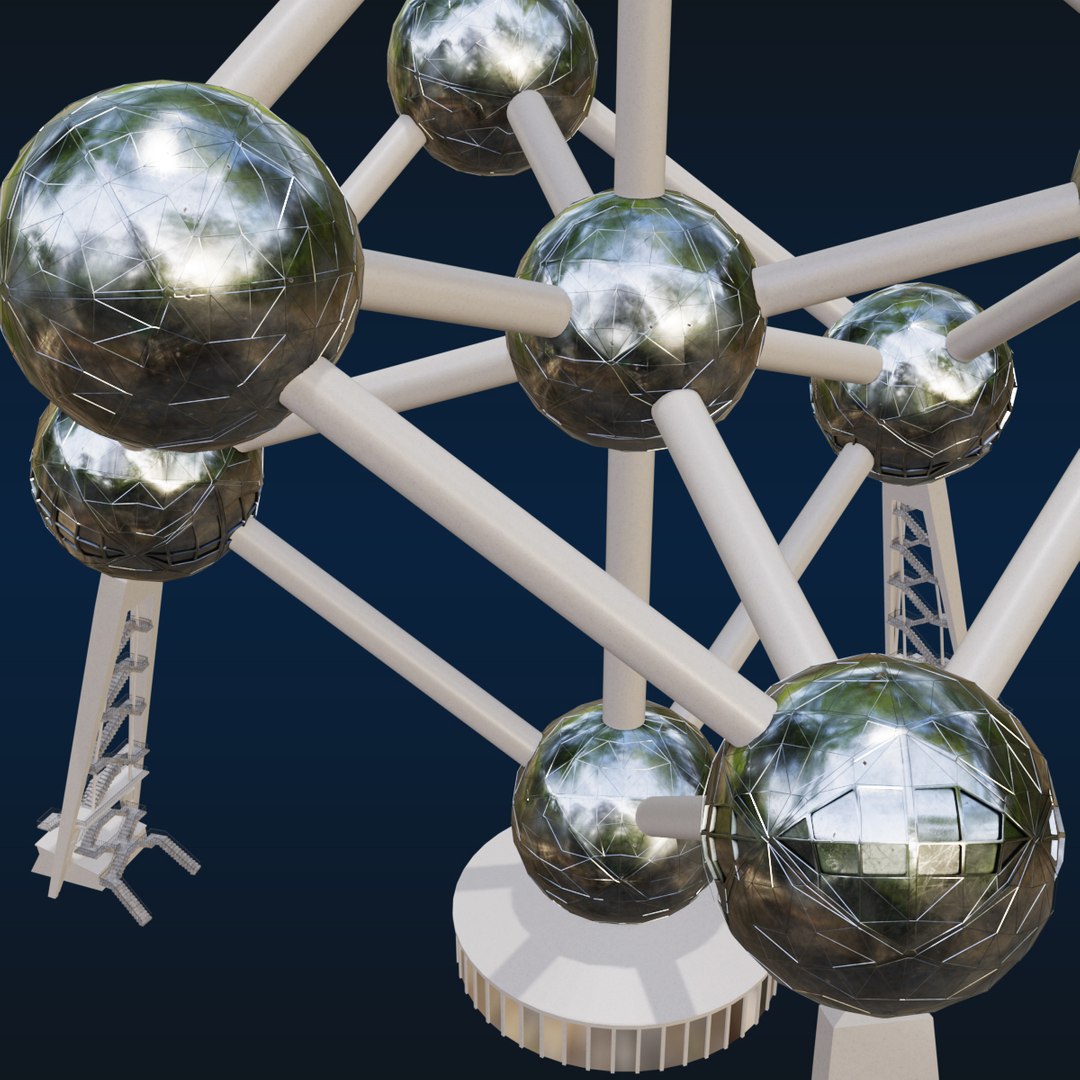 3D Atomium Building Brussels - TurboSquid 2218785