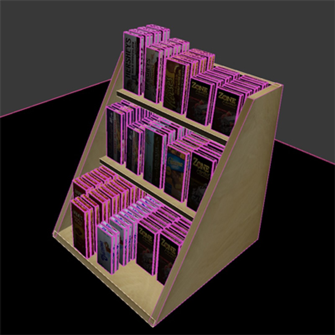 3d candy display model