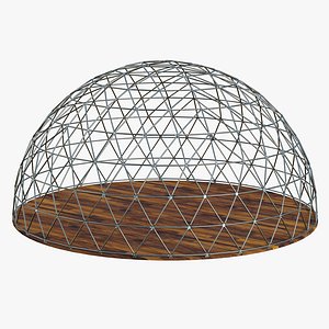 3D model Geodesic Dome V6 Realistic