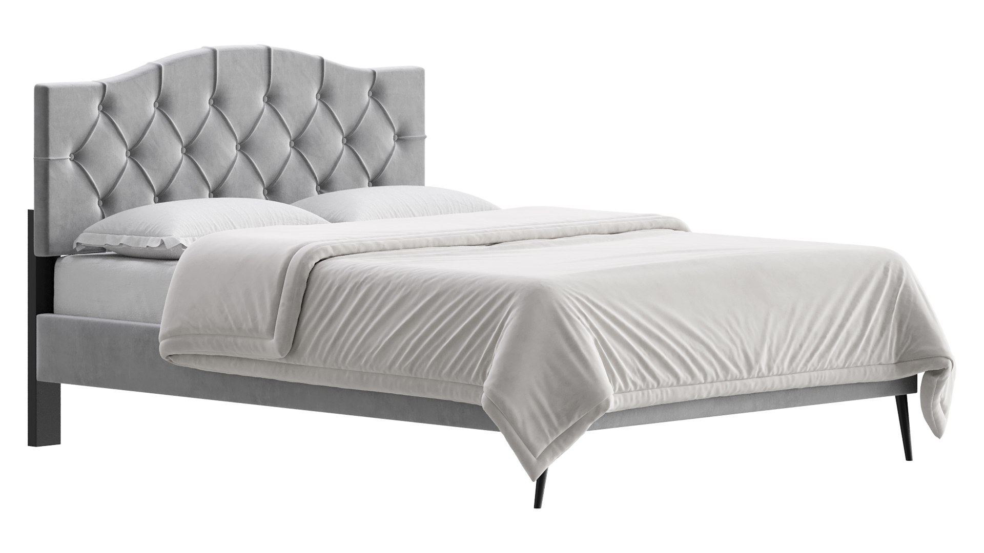 Perth Fabric Bed Frame 3D - TurboSquid 2229419