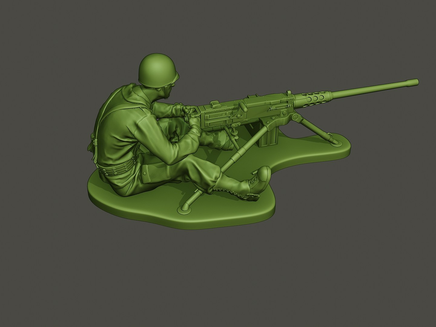 American Soldier Ww2 Firing 3D Model - TurboSquid 1456452