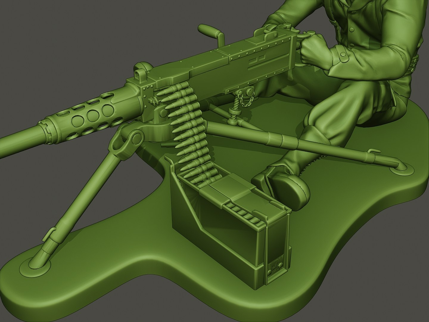American Soldier Ww2 Firing 3D Model - TurboSquid 1456452