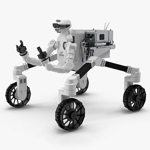 GITAI R1 Lunar Robotic Rover Rigged for Cinema 4D