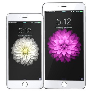 iPhone 6 and 6 plus silver set