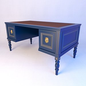 classical writing desk 3D