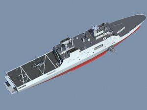 chinese navy type071 3d 3ds