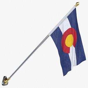 USA States colorado Cloth Flag Wall Mount