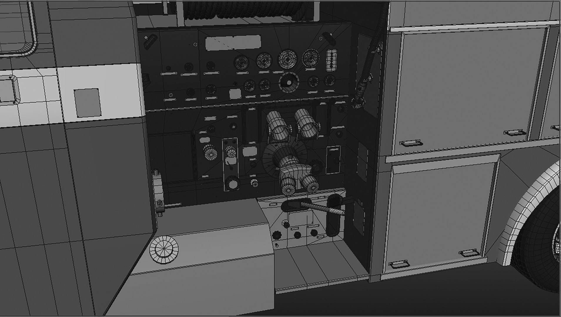1987 Mitsubishi FP418JSRFB2 Fire Engine - New Zealand 3D Model ...