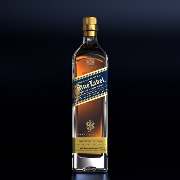 Johnnie Walker Blue 3D model