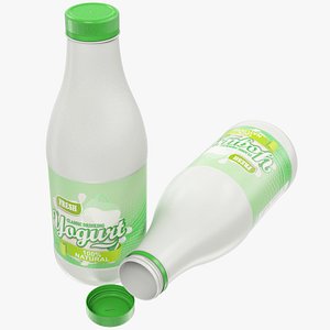 yogurt bottle 3D model