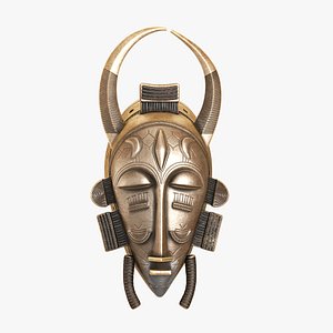 African Baule Sun Mask