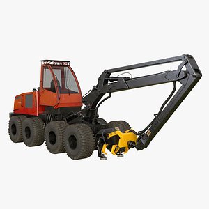 Generic Modern Forestry Harvester 8x8