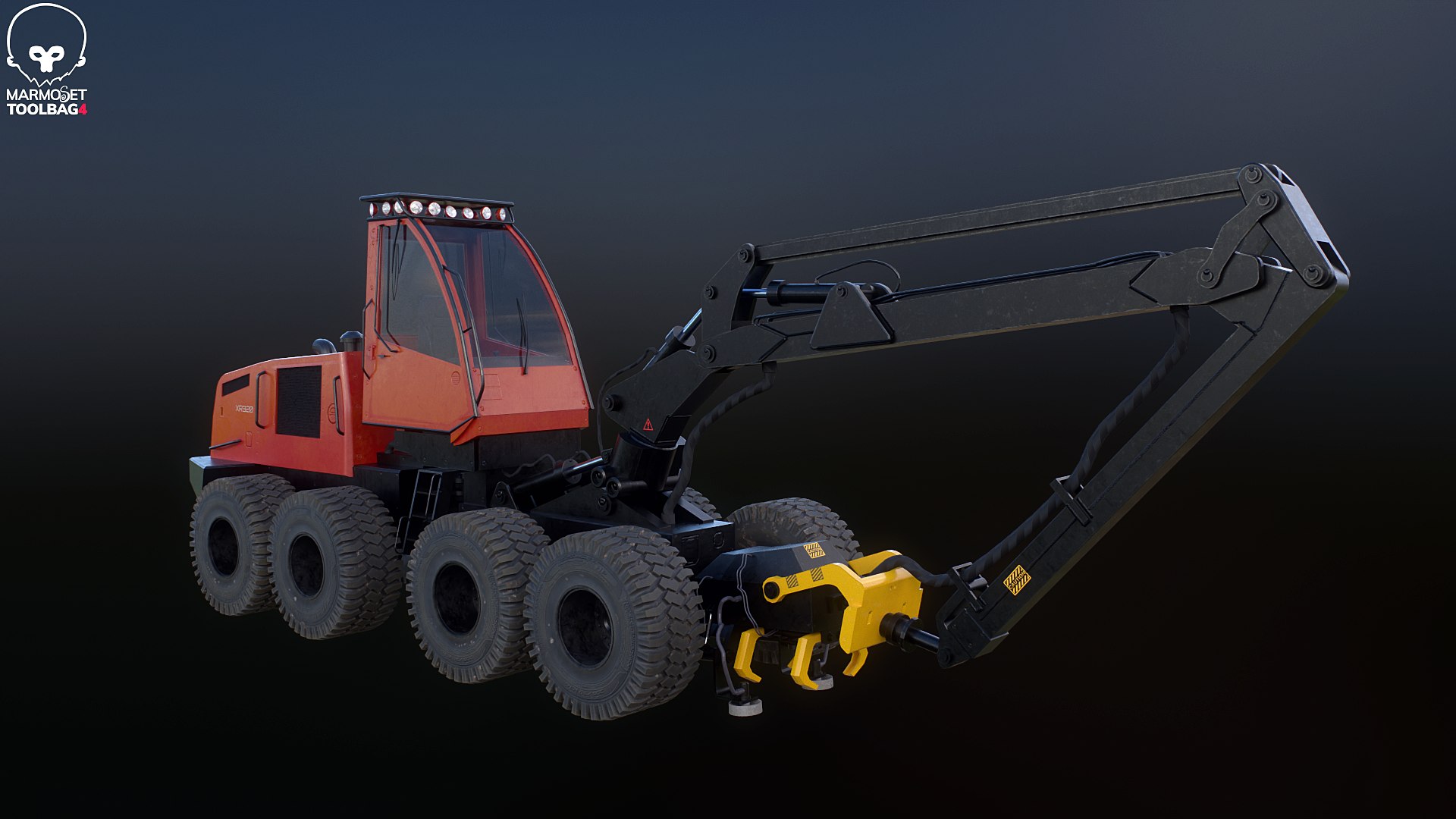 3D Generic Modern Forestry Harvester 8x8 https://p.turbosquid.com/ts-thumb/5B/h4Plx0/Ow/tj_8x8_pbr/png/1692112040/1920x1080/fit_q87/f2e50e2f494c68a148178f917bb6575a7f6b07aa/tj_8x8_pbr.jpg